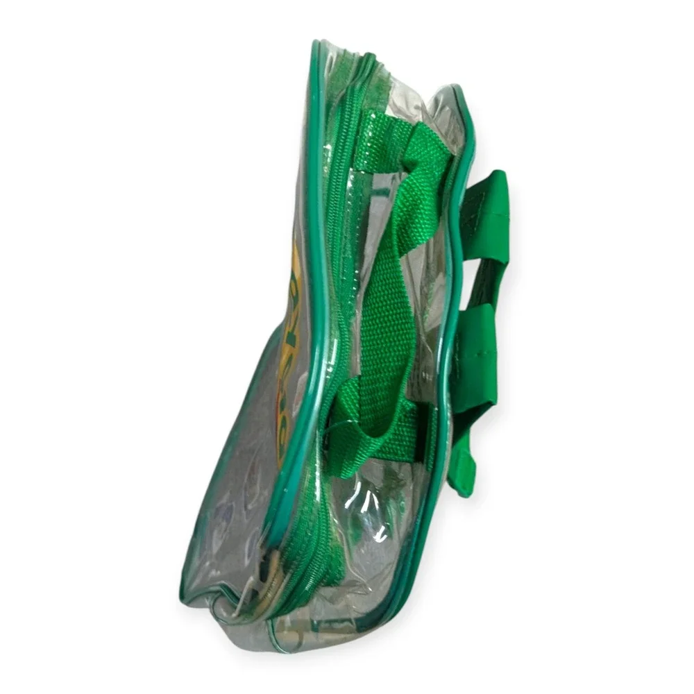 Crayola Kids Clear Backpack Green Trim Transparent School Bag‎ Small 13 Inch